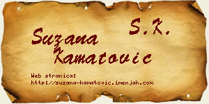 Suzana Kamatović vizit kartica